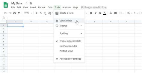 Google Sheets Script Example 1